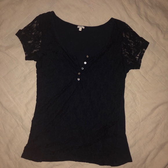 OVS Tops - Navy shirt with buttons